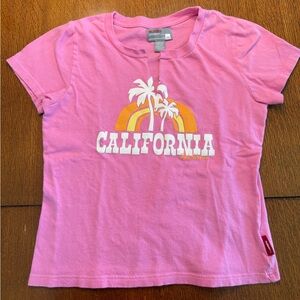 Hollister Co. Pink Short Sleeve Tee, Graphic T-Shirt California Y2K